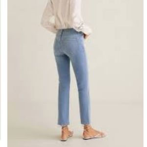 Mango cropped straight fit jeans wehkamp